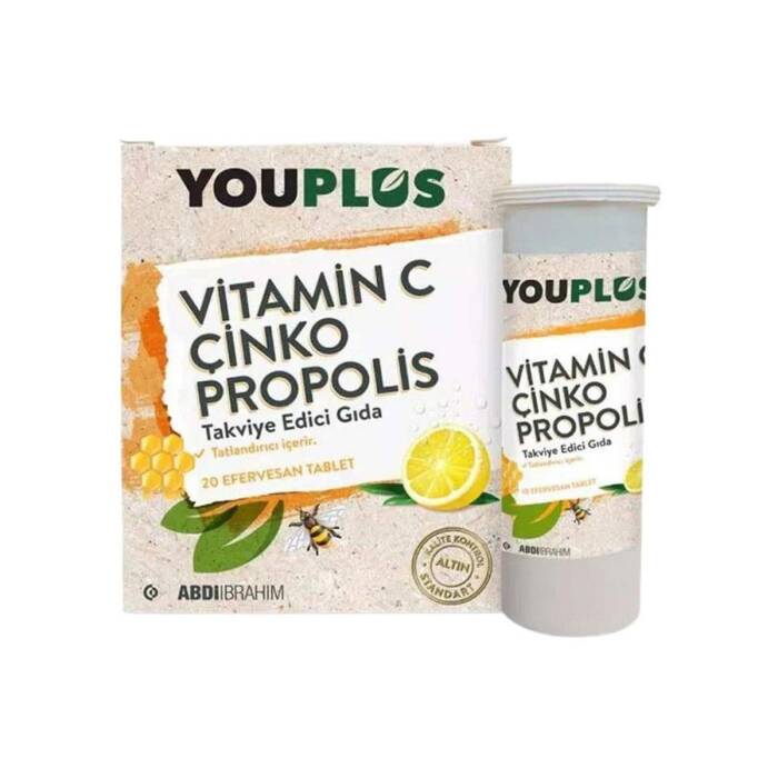 Youplus Vitamin C Çinko Propolis 20 Efervesan Tablet - 1