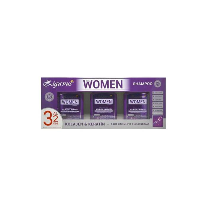 Zigavus For Women Kolajen & Keratin Şampuan 300 ml x3 - 1